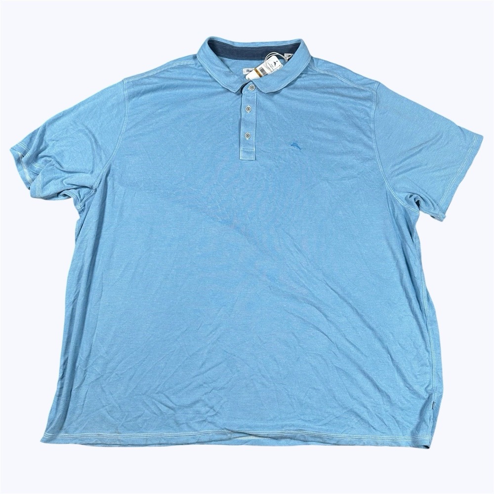 Tommy Bahama Polo Shirt Mens 4XLB Big Blue New Paradise Cove Golf Tencel NWT